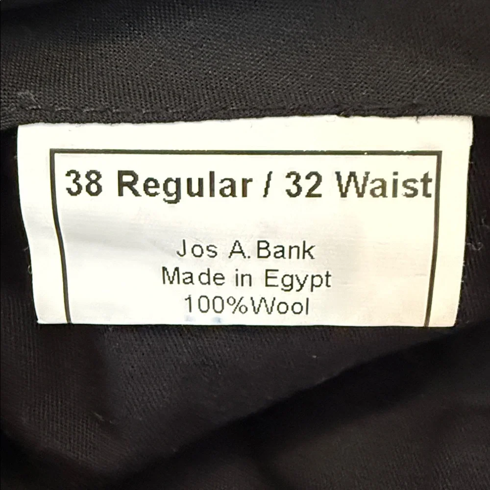 Jos A Bank Wool Navy Blue Staight Dress Pants, size 32/32